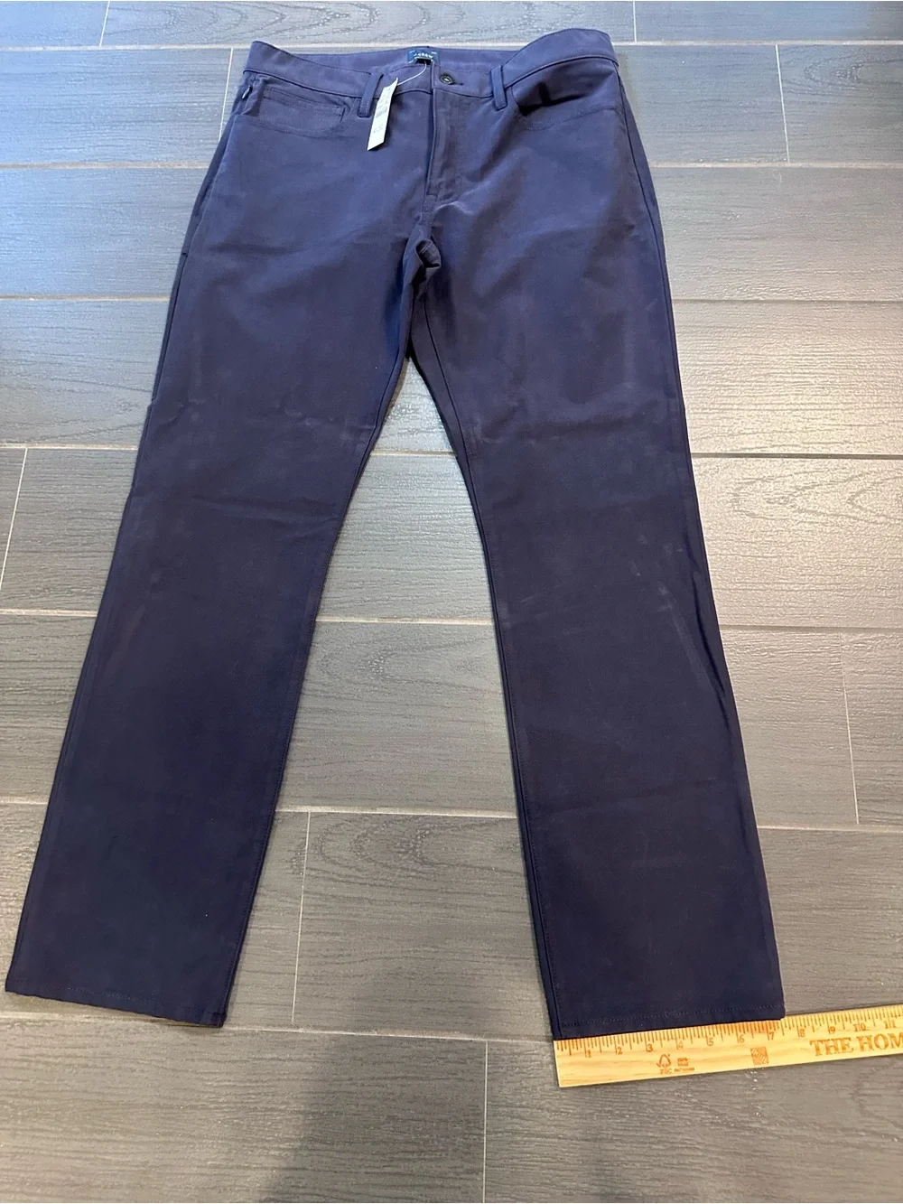 J. Crew Men's Straight Fit Tech Pants in Navy